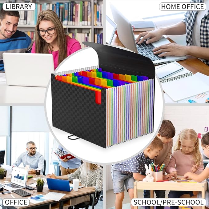 Expanding File Folders Accordion File Organizer - Image 7