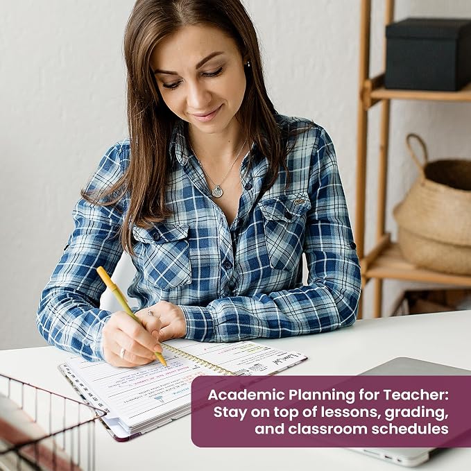 Planner 2026–2027, Academic Monthly Weekly Spiral Calendar, July 2026 – June - Image 7