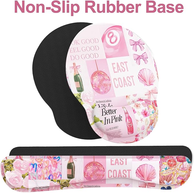 Ergonomic Mouse Pad with Wrist Rest and Keyboard Wrist Rest, Mousepad and Wrist - Image 5