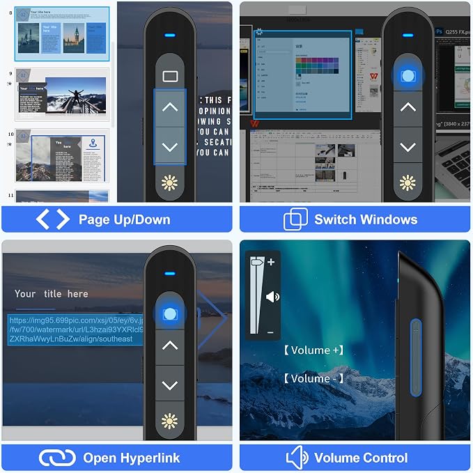 Presentation Clicker Wireless Presenter, 2.4GHz Presenter Clicker PPT Clicker - Image 6