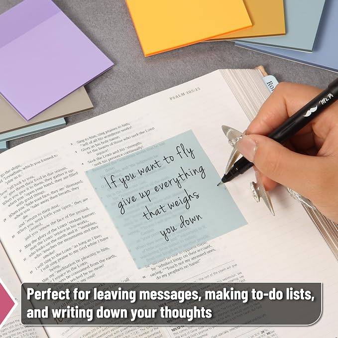 Mr. Pen- Transparent Sticky Notes, 12 Pads, 600 Sheets | See Through - Image 7