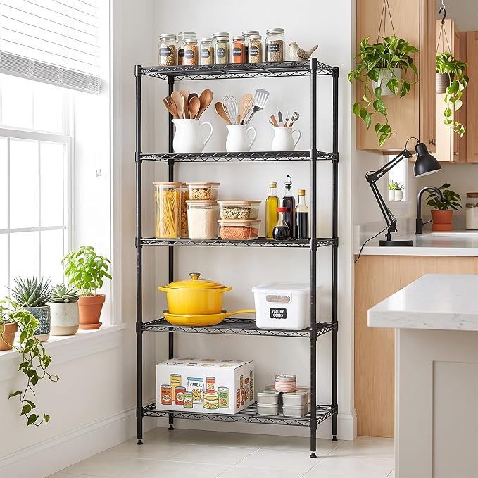 BestOffice | 5-Tier Wire Storage Shelves - Image 2