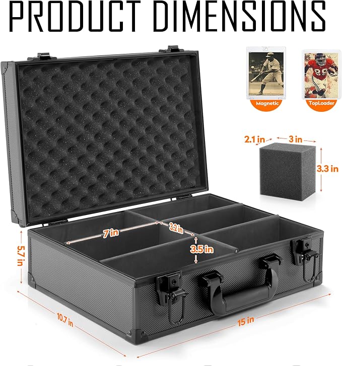 MewVeer Top Loader Case, Trading Card Storage Box - Image 3