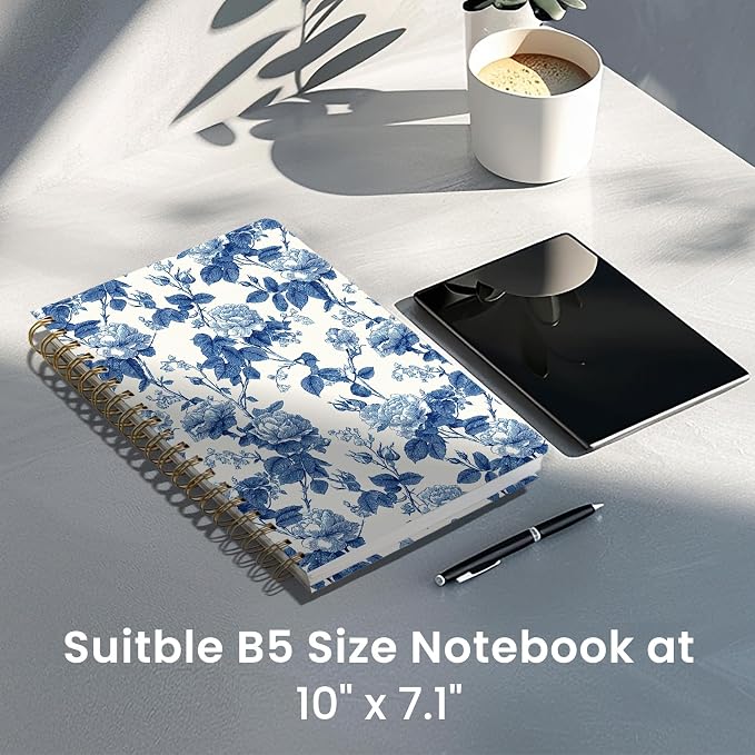 Lined Spiral Notebook Journal for Work, 300 Pages Thick B5 College Ruled - Image 6