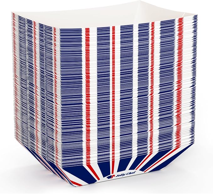 JOLLY CHEF Disposable Paper Food Trays, Paper Food Boats by JOLLYCHEF