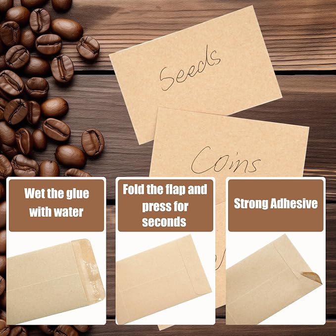 Budgenix #1 500 Pcs Small Coin Envelopes 2.25" x 3.5" - Image 4