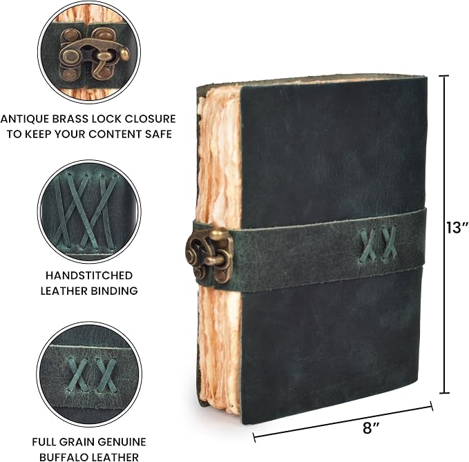 LEATHER VILLAGE Leather Bound Vintage Journal - Image 4