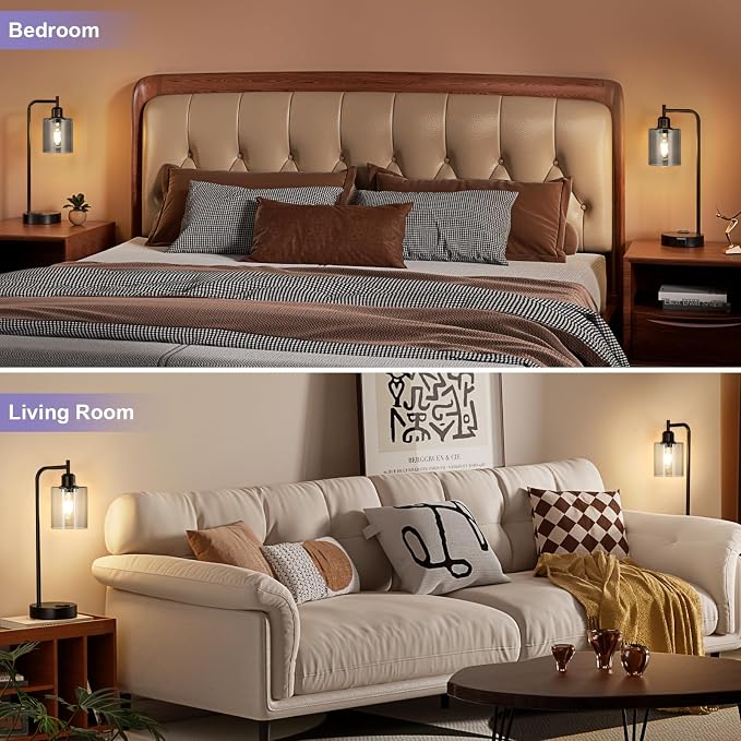Innqoo Industrial Touch Bedroom Lamps - Image 5