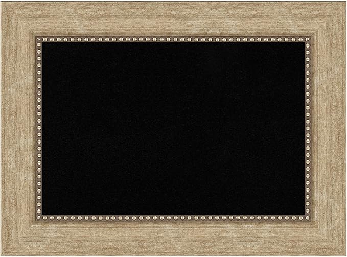 Amanti Art Black Cork Board for Wall, 17x23 Vision Board with Gold Frame, Small Corkboard Office Decor for Home Organization, Casual Corkboard Pinboard to Display Items for Home Organization in-DeskLoop Office