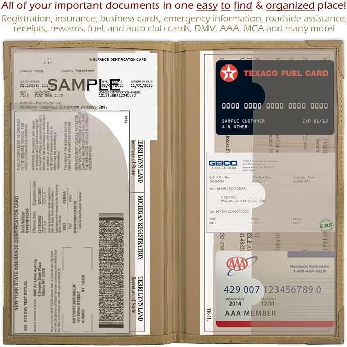 Auto Insurance and Registration Card Holder - Image 4