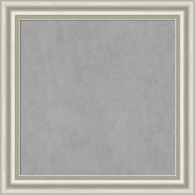 Amanti Art Silver Framed Magnetic Board 30x30 Medium Vision Board by AmantiArt