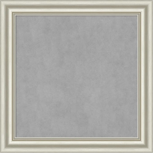 Amanti Art Silver Framed Magnetic Board 30x30 Medium Vision Board by AmantiArt