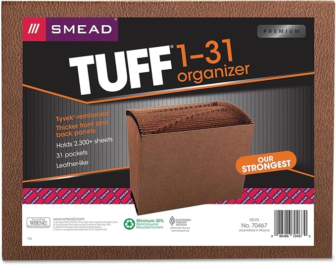 Smead TUFF Expanding File, 31 Pockets, Letter Size - Image 5