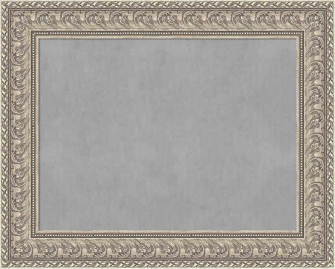Amanti Art Silver Framed Magnetic Board 25x31 Medium Vision Board by AmantiArt