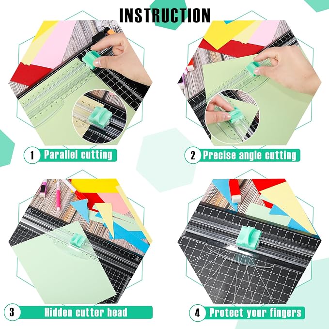 Mudder 10 Pieces Paper Cutter Replacement Blade Cutting Replacement Blades - Image 3