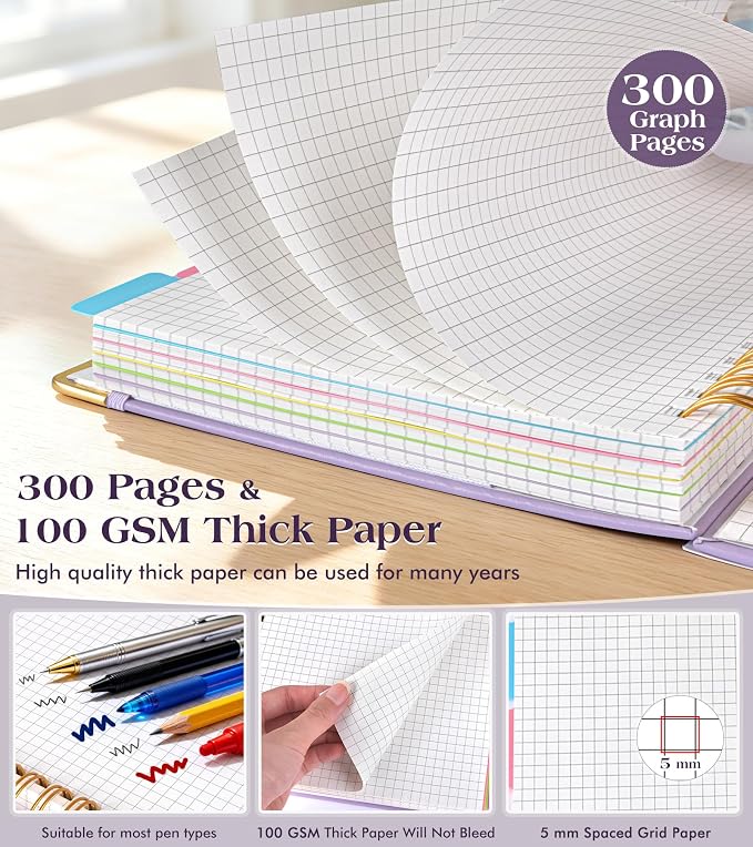 5 Subject Graph Paper Notebook - Image 5
