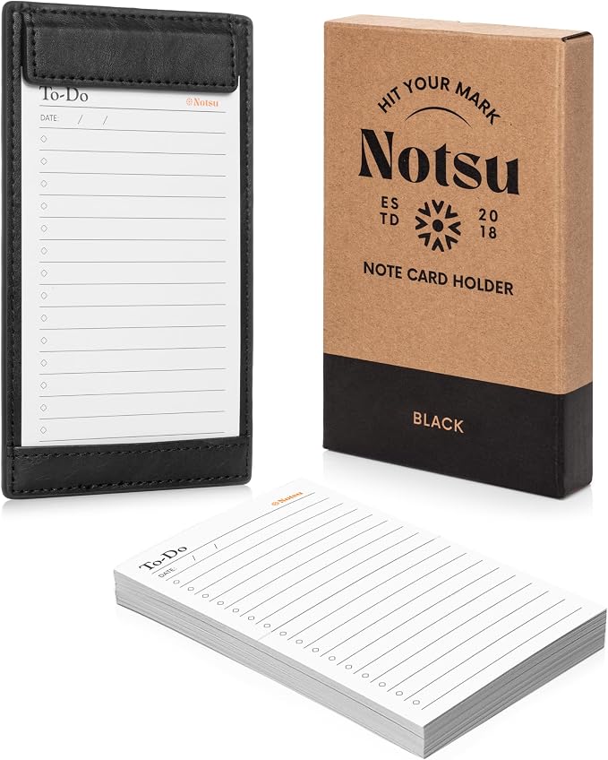 Notsu Note Card Holder | Minimalist 3x5 Inch Index Card Holder Handheld Case in - Image 9