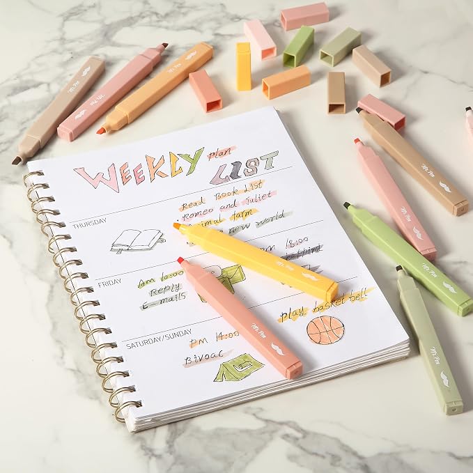 Mr. Pen- Aesthetic Highlighters No Bleed, 10 Pack, Cute Highlighters Assorted - Image 6
