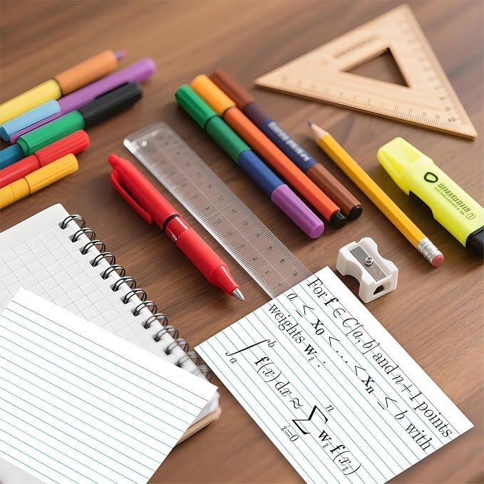 50 Pack 5x8 Ruled Index Cards - Image 3
