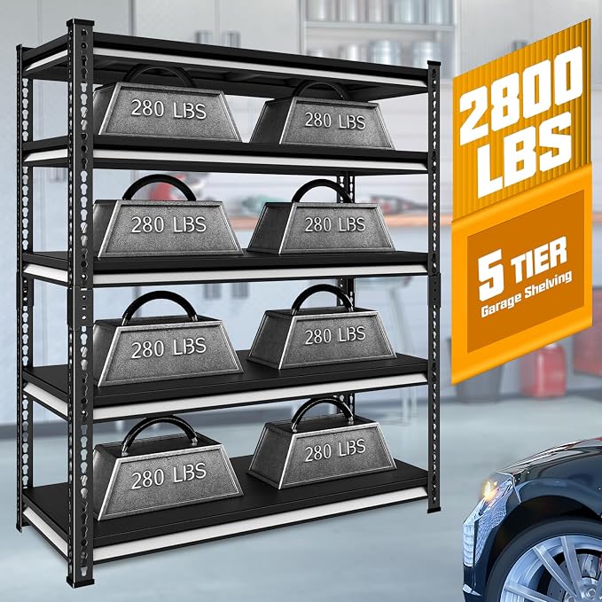 SDXYSTCE 48" W Garage Storage Shelves Heavy Duty, 2800LBS Loads Adjustable - Image 4