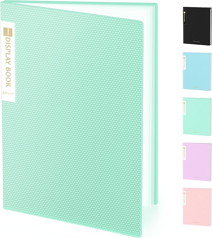 Sooez Binder with Plastic Sleeves 30-Pocket, Displays 60 Pages, 8.5x11 by Sooez