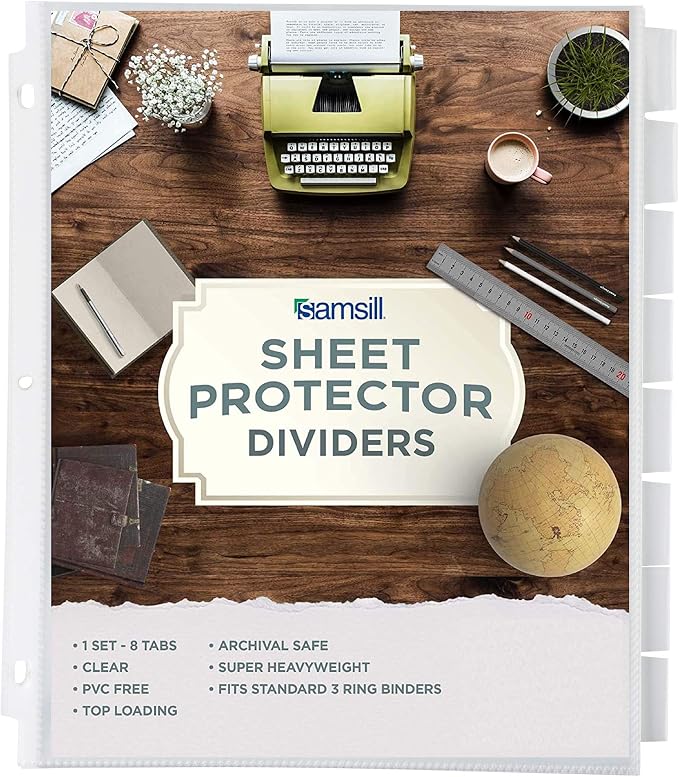 SAMSILL Tabbed Sheet Protector Family by Samsill