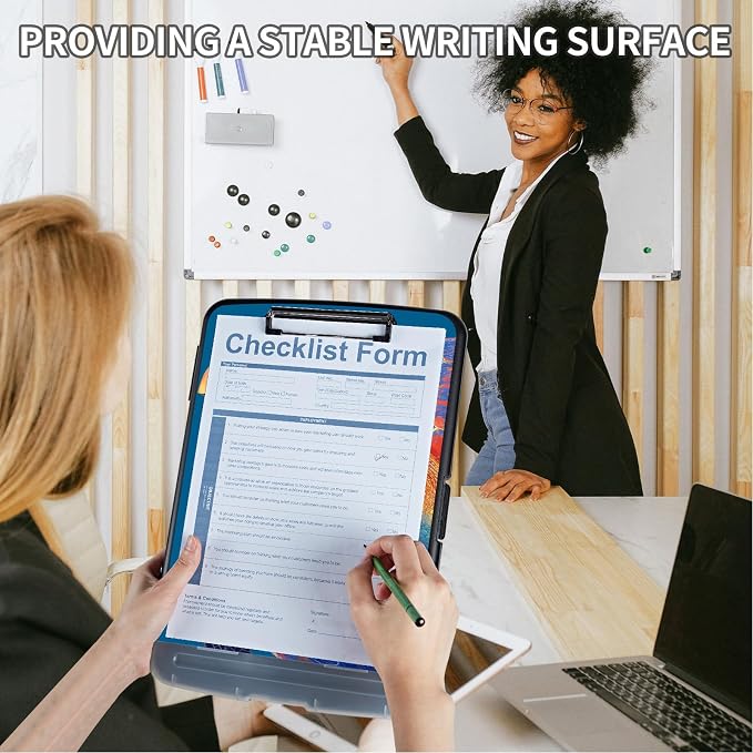 Clipboard with Storage & Pen Holder, Nursing Letter-Size 8.5x11 with - Image 4