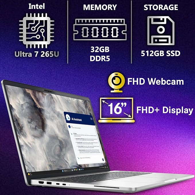 Dell Pro 16 Plus PB16250 AI Business Notebook 16" FHD+ Intel Ultra 7-265U - Image 2