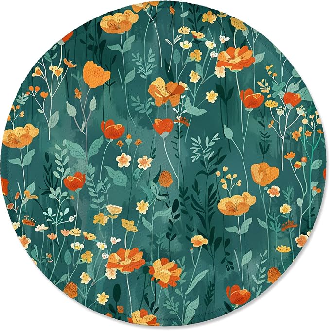 ITNRSIIET Round Mouse Pad with Stitched Edge Premium-Textured Waterproof by +ITNRSIIET