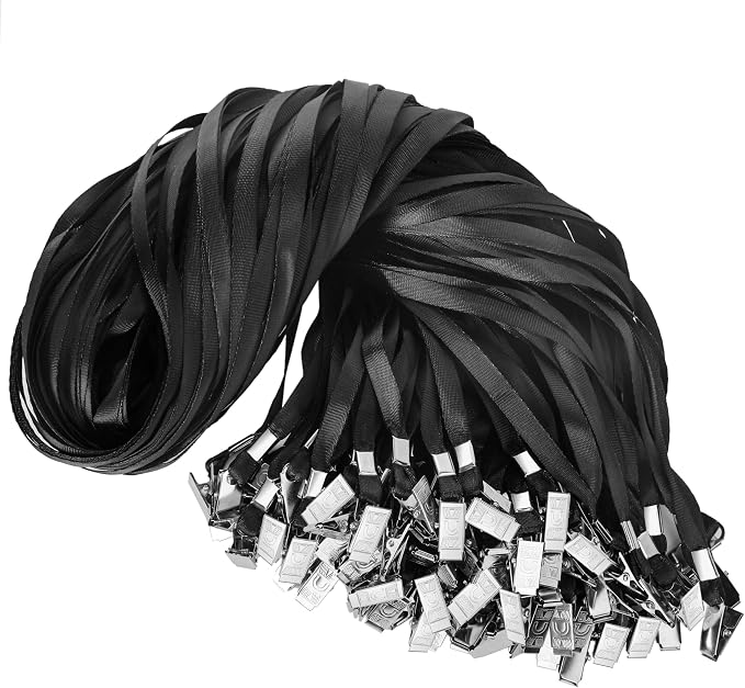 LOCONHA 100 Pack Black lanyards Lanyards by LOCONHA