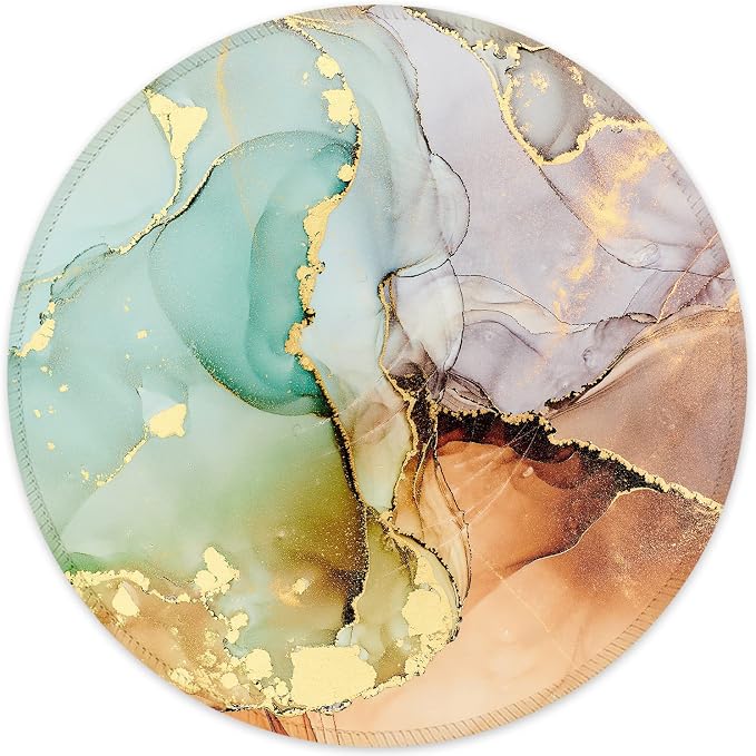 ITNRSIIET Round Mouse Pad with Stitched Edge Premium-Textured Waterproof by +ITNRSIIET