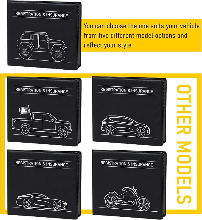 CANOPUS Car Registration and Insurance Holder, Car Document Holder, Vehicle - Image 7