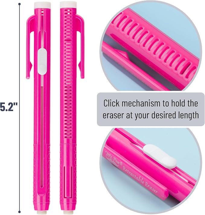 Mr. Pen- Retractable Mechanical Eraser Pens, 24 Pack, Sketching & Drafting - Image 3