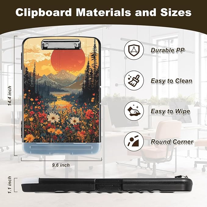 Clipboard with Storage, Nursing Clip Board 8.5 x 11 Storage Organization Box - Image 2