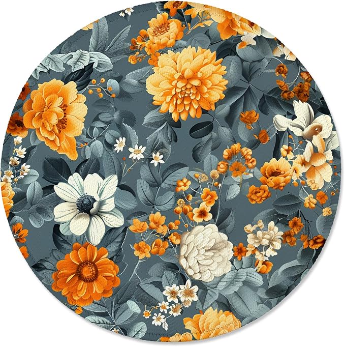 ITNRSIIET Round Mouse Pad with Stitched Edge Premium-Textured Waterproof by +ITNRSIIET