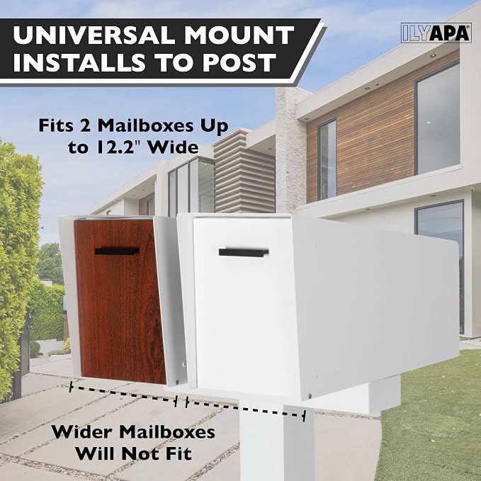 Ilyapa Double Mailbox Post for Outside - Image 5