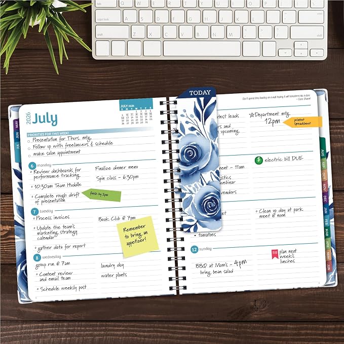 HARDCOVER Academic Year 2026-2027 Planner: 14 Months 8.5"x 11" Daily Weekly - Image 2