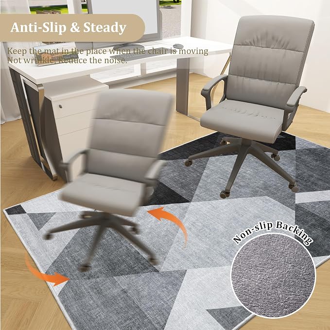 Office Chair Mat for Hardwood Floor, Machine Wash - Image 5