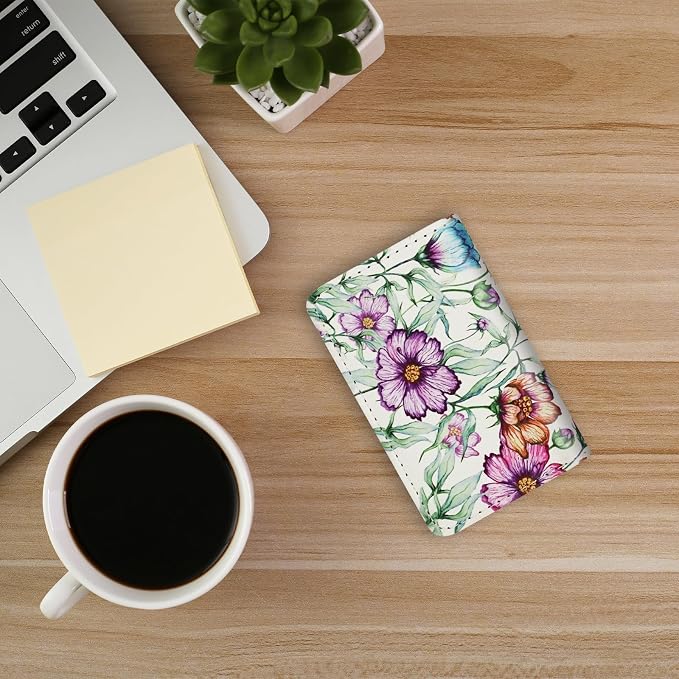 Business Card Holder，PU Leather Business Card Case Color Printing Pattern Card - Image 6