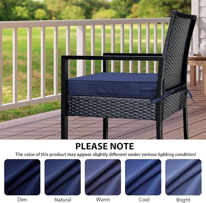 IPYNBAP Outdoor Chair Cushions Set of 4 -Waterproof Outdoor Seat Cushions - Image 7