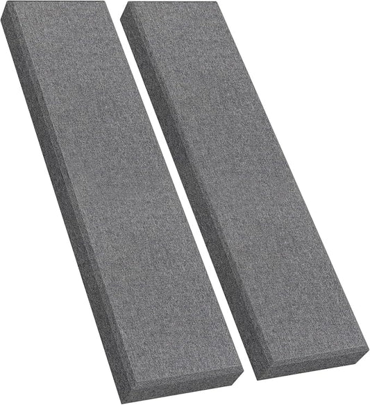 2 Pack 2" Thick Acoustic Panels, 47.24" X 11.81" Fiberglass Wall Panel by UMIACOUSTIC