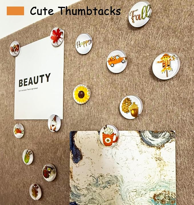 Thumb Tacks 24Pcs Thanksgiving Decorative Pushpins - Image 6