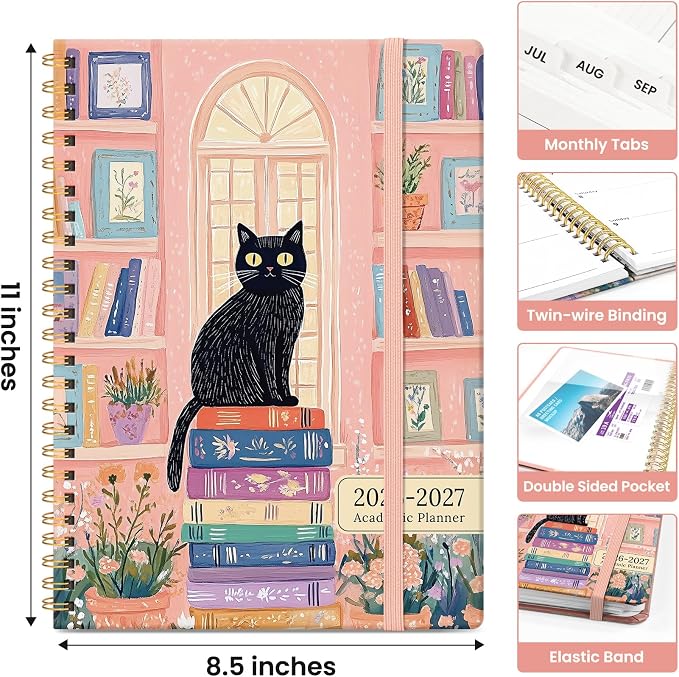Planner 2026-2027, Academic Monthly and Weekly Calendar Planner - Image 4