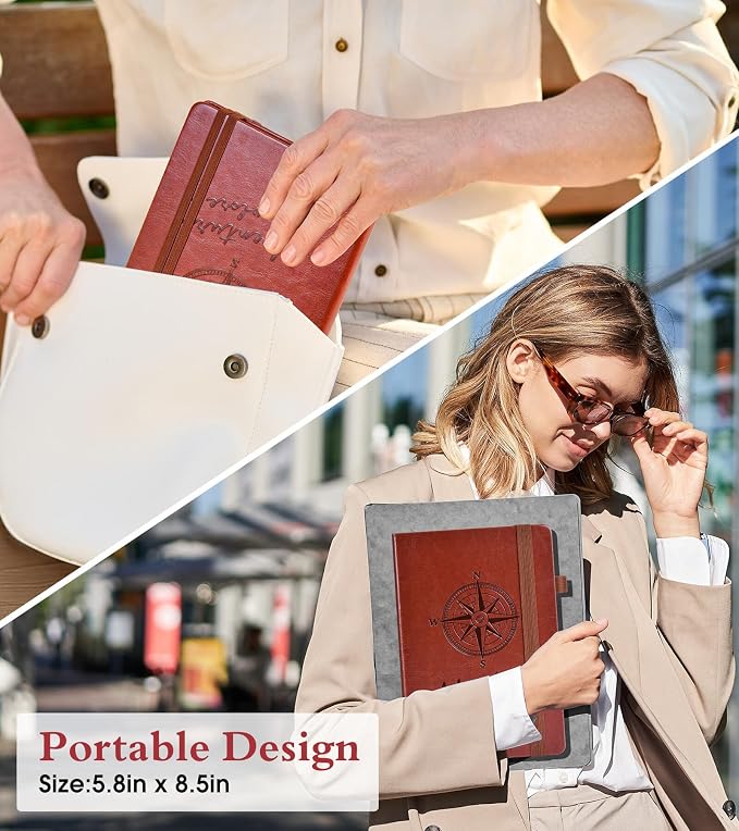PAIBAS Blank Journal Notebook for Women Men, 160 Pages, A5 Hardcover Sketchbook - Image 7
