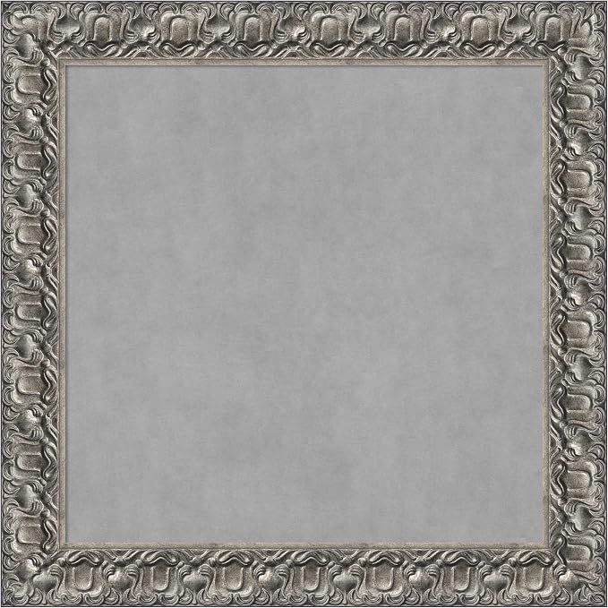 Amanti Art Silver Framed Magnetic Board 30x30 Medium Vision Board by AmantiArt