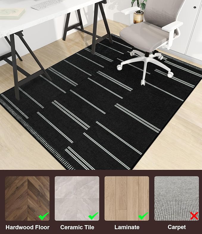 chakme Office Chair Mat for Hardwood Floor, Machine Wash - Image 3