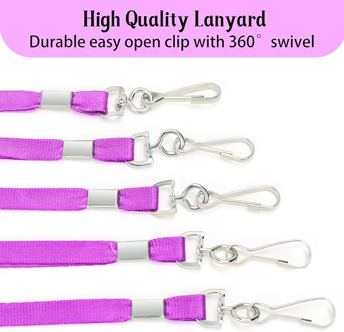LOCONHA 100 Pack Purple lanyards Lanyards - Image 3