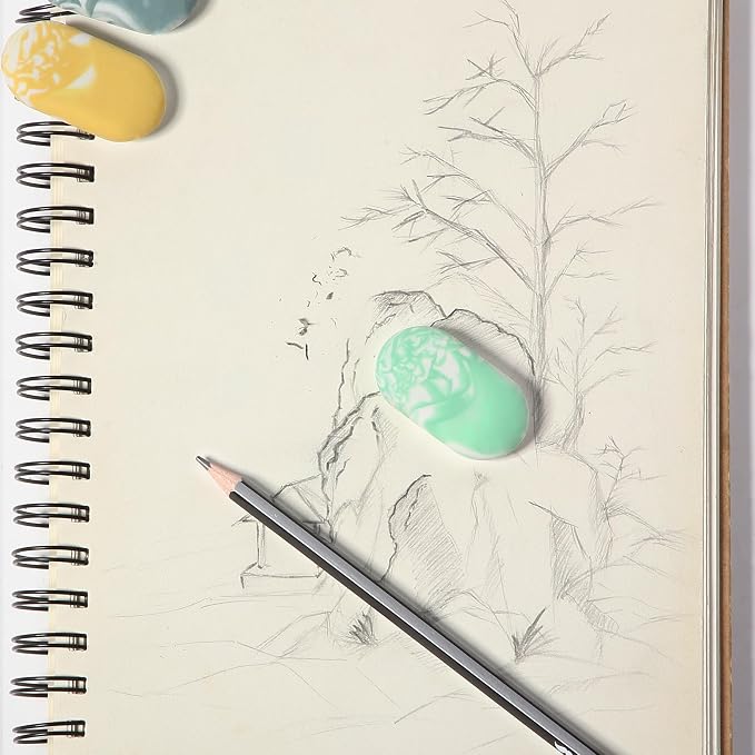 Mr. Pen- Marble Pencil Erasers, 12 Pack, Art Sketching, Clean Smudge-Free - Image 6