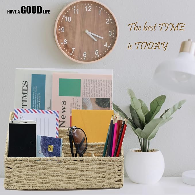 Boershun Rattan Mail Organizer - Image 6
