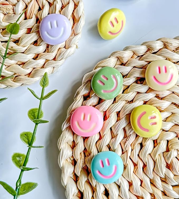 Smiley Face Decorative Push Pins, Cute Bulletin Board Push Pins, Thumbtacks - Image 5